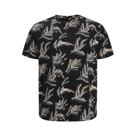 JACK & JONES PLUS Montauk kortærmet t-shirt - Black