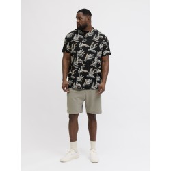 JACK & JONES PLUS Montauk kortærmet t-shirt - Black