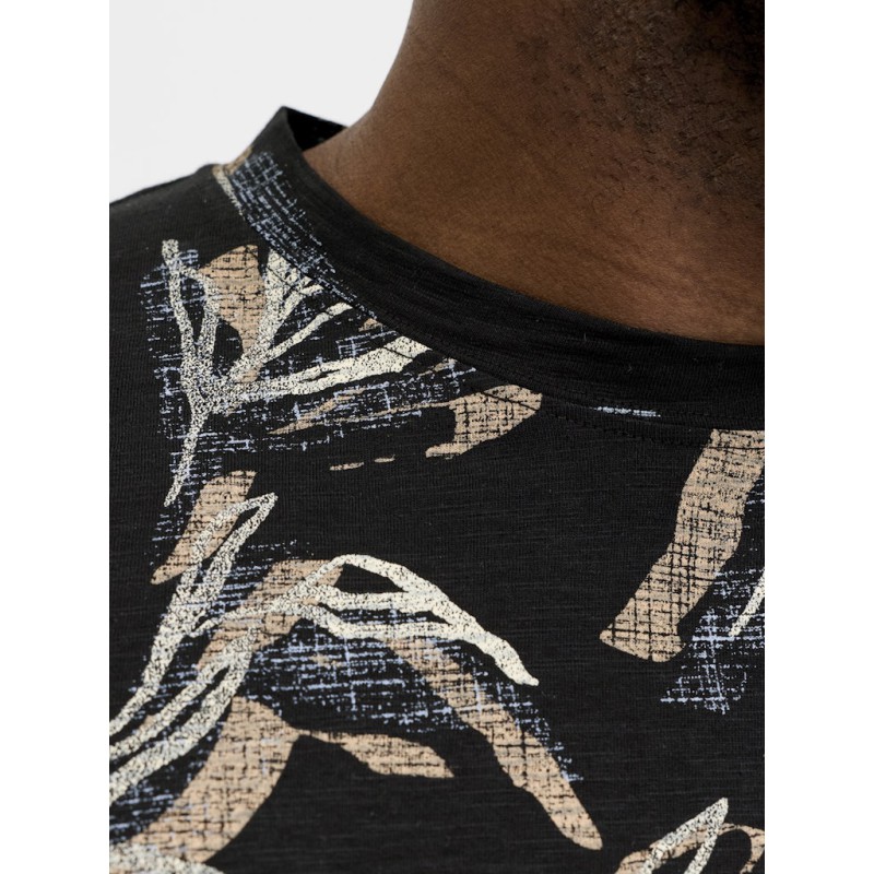 JACK & JONES PLUS Montauk kortærmet t-shirt - Black