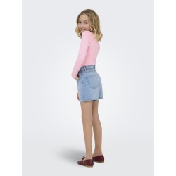 KIDS ONLY Gianna Bælte Shorts - Light Blue Denim