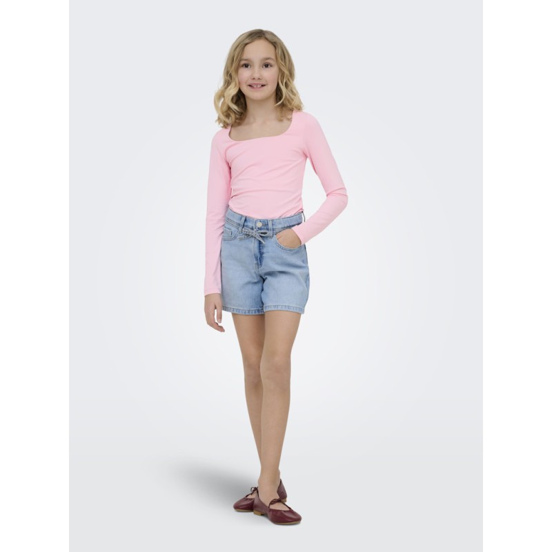 KIDS ONLY Gianna Bælte Shorts - Light Blue Denim