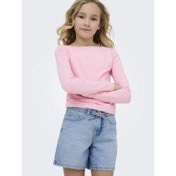 KIDS ONLY Gianna Bælte Shorts - Light Blue Denim