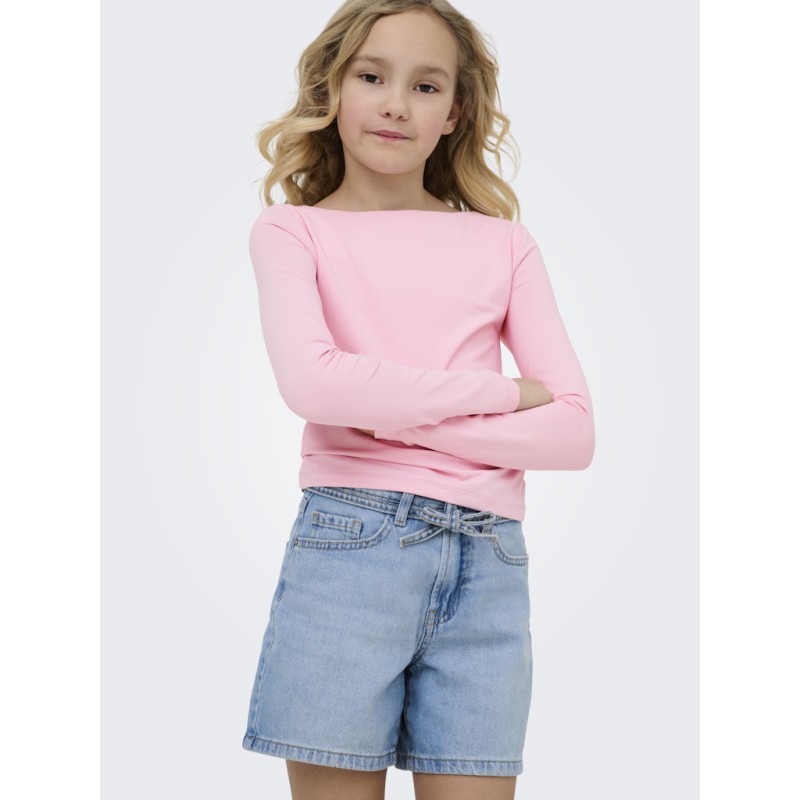 KIDS ONLY Gianna Bælte Shorts - Light Blue Denim