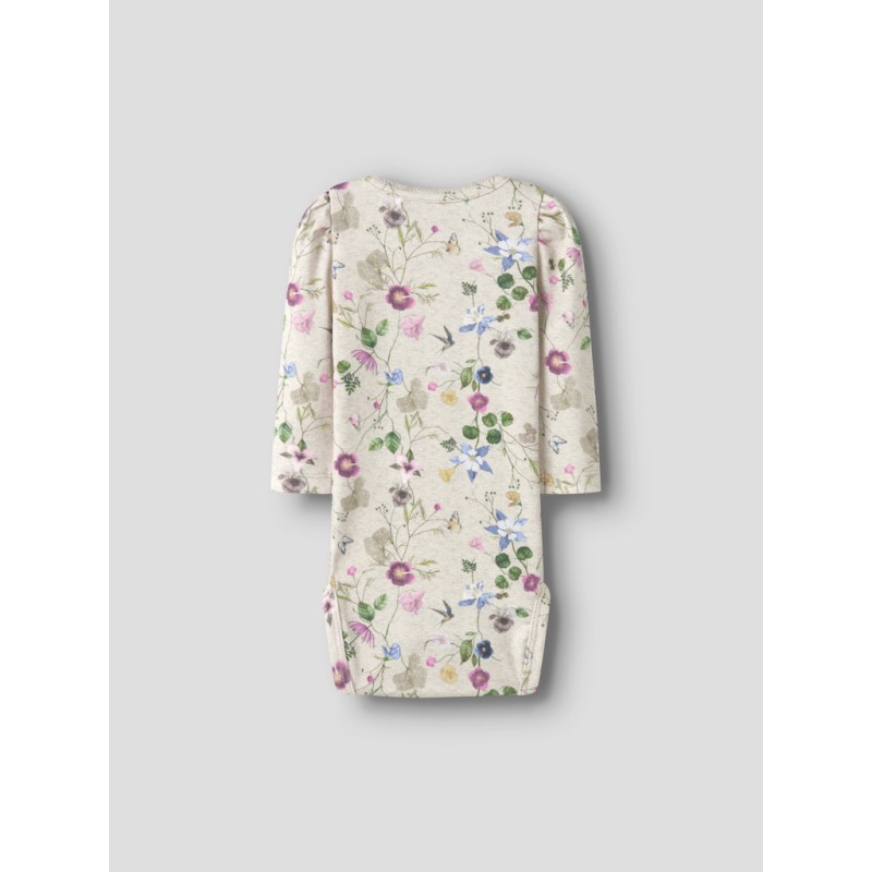 NAME IT Baby Falca Langærmet Bodystocking - Peyote Melange