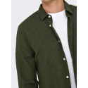 ONLY & SONS Caiden Hør Skjorte - Kambaba