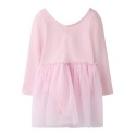NAME IT Mini Daisy Langærmet Slim Kjole - Romance Rose