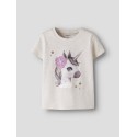 NAME IT Mini Jalisara Kortærmet Top - Peyote Melange