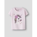 NAME IT Mini Jalisara Kortærmet Top - Cradle Pink