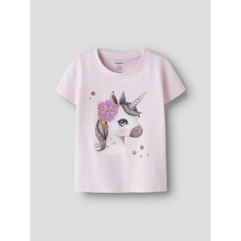 NAME IT Mini Jalisara Kortærmet Top - Cradle Pink