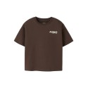 NAME IT KIDS Holle kortærmet t-shirt - Chestnut