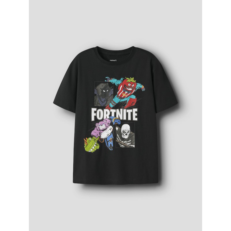NAME IT KIDS Ambrose Fortnite kortærmet t-shirt - Black