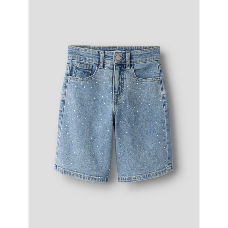 NAME IT KIDS Rose Rhine denim shorts -  Medium Blue Denim