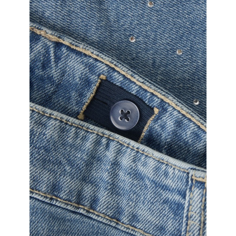 NAME IT KIDS Rose Rhine denim shorts -  Medium Blue Denim