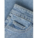 NAME IT KIDS Rose Rhine denim shorts -  Medium Blue Denim
