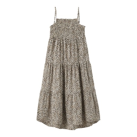 NAME IT KIDS Vinaya Strap Maxi Kjole - Turtledove