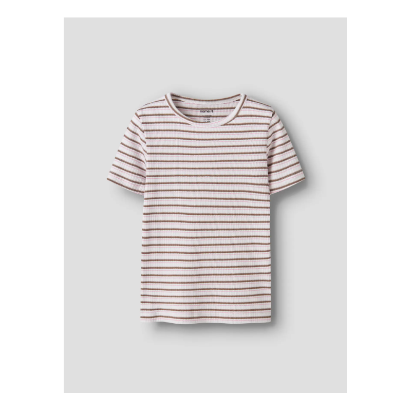 NAME IT KIDS Hasita kortærmet t-shirt - Pink drink