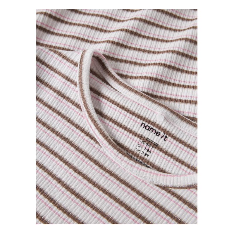 NAME IT KIDS Hasita kortærmet t-shirt - Pink drink