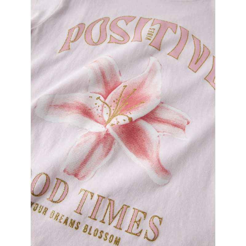 NAME IT KIDS Hadia kortærmet t-shirt - Cradle Pink