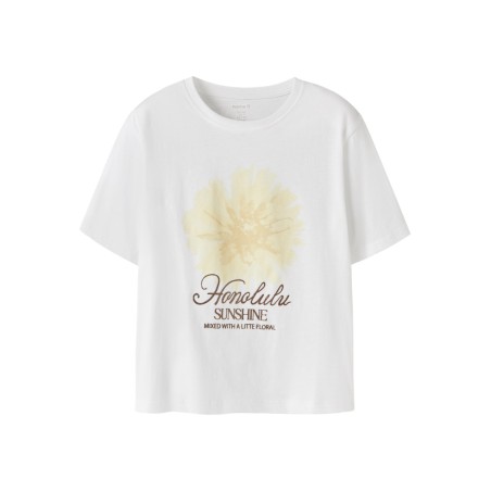 NAME IT KIDS Hadia kortærmet t-shirt - Bright White