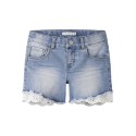 NAME IT KIDS Salli Slim Denim shorts - Medium Blue Denim