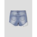 NAME IT KIDS Salli Slim Denim shorts - Medium Blue Denim