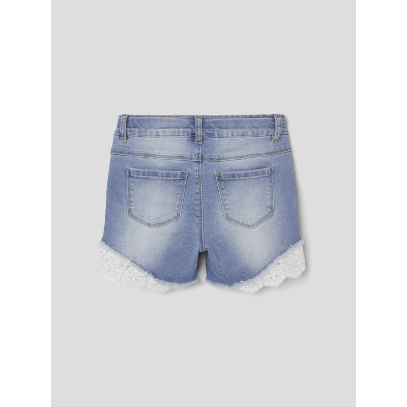 NAME IT KIDS Salli Slim Denim shorts - Medium Blue Denim