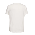 ONLY CARMAKOMA Fresh Kortærmet T-shirt - Cloud Dancer / Pineapple