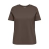 ONLY CARMAKOMA Jen Kortærmet Jeans T-shirt - Chocolate Martini