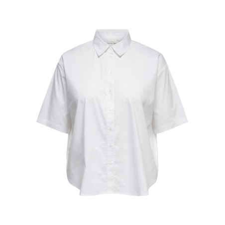 ONLY CARMAKOMA Bersa 274 Ærme Skjorte - Bright White
