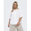 ONLY CARMAKOMA Bersa 274 Ærme Skjorte - Bright White