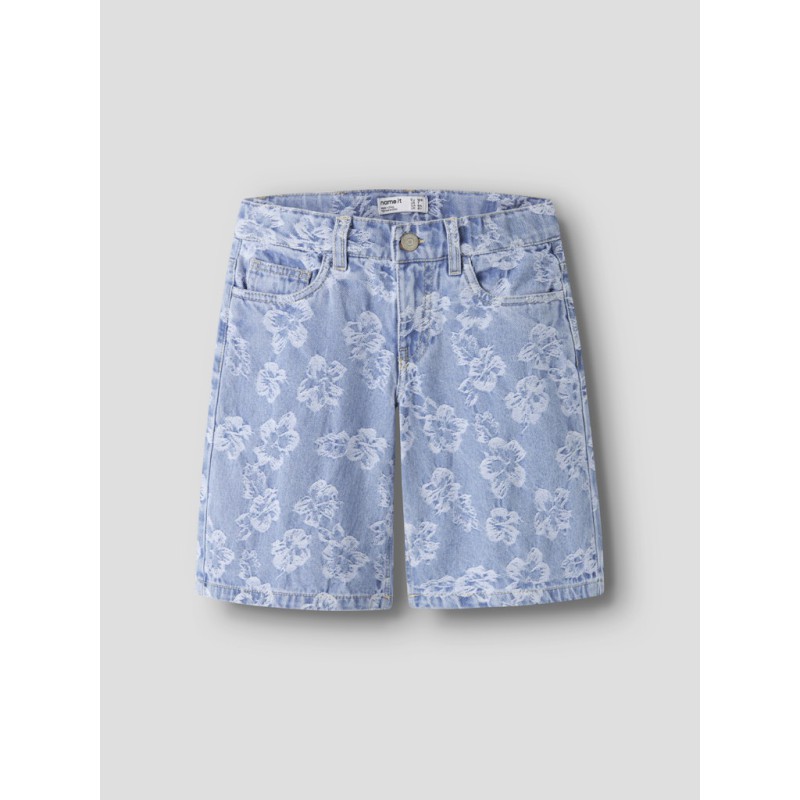 NAME IT KIDS Rose Jacq Shorts - Light Blue Denim