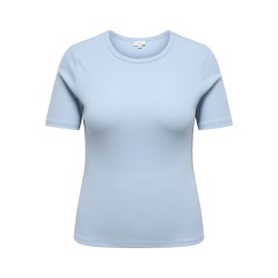 ONLY CARMAKOMA Val Kortærmet T-shirt - Soft Chambray