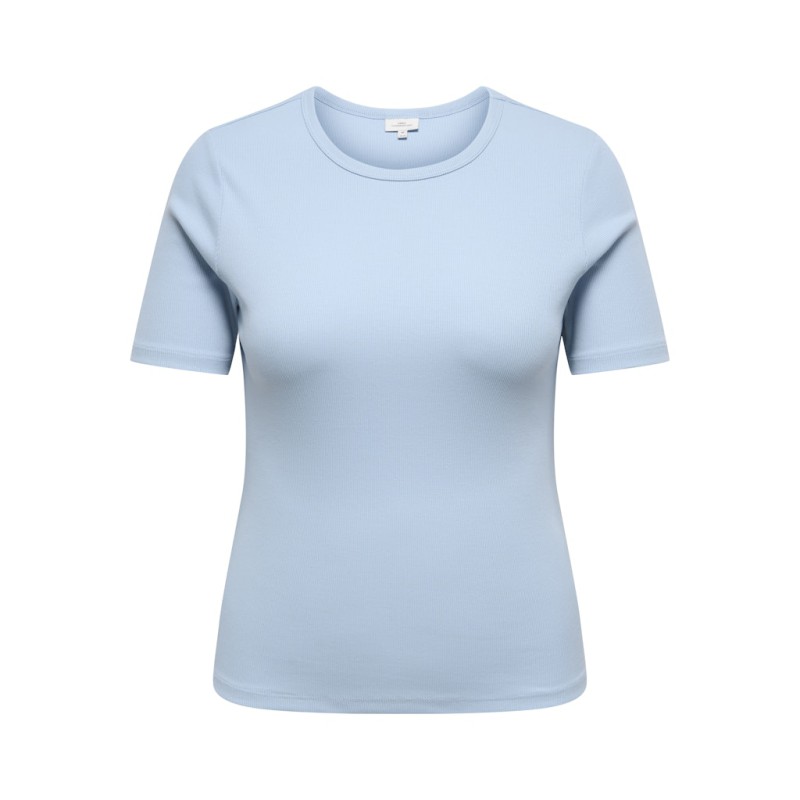 ONLY CARMAKOMA Val Kortærmet T-shirt - Soft Chambray