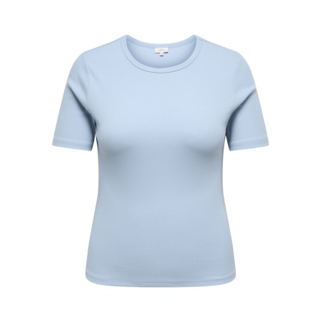 ONLY CARMAKOMA Val Kortærmet T-shirt - Soft Chambray