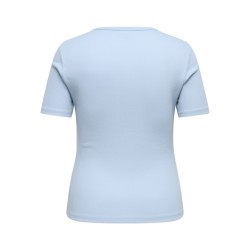 ONLY CARMAKOMA Val Kortærmet T-shirt - Soft Chambray