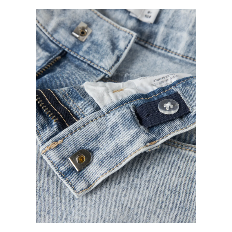 NAME IT KIDS Rose mom denim shorts - Light Blue Bleached