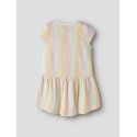 NAME IT MINI Vigga Capsl Kjole - Bright White Cool Stripe