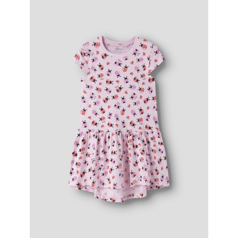 NAME IT MINI Vigga Capsl Kjole - Pirouette Ladybug Hearts