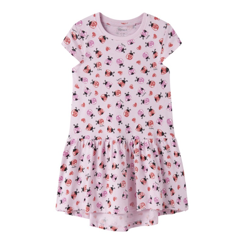 NAME IT MINI Vigga Capsl Kjole - Pirouette Ladybug Hearts