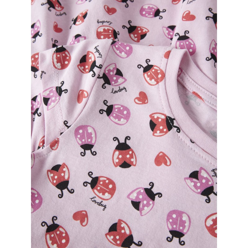 NAME IT MINI Vigga Capsl Kjole - Pirouette Ladybug Hearts