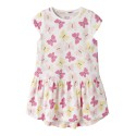 NAME IT MINI Vigga Capsl Kjole - Bright White Pink Butterfly