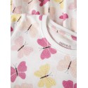 NAME IT MINI Vigga Capsl Kjole - Bright White Pink Butterfly