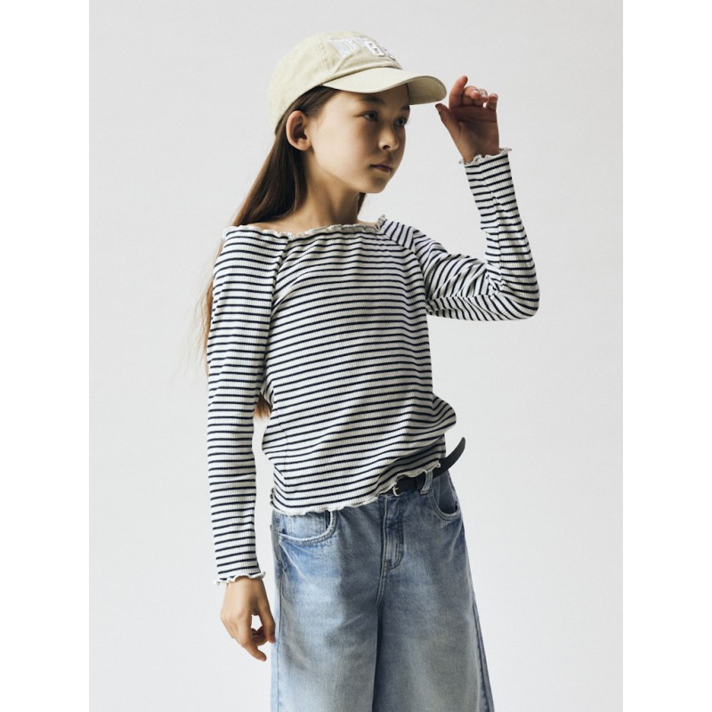 NAME IT KIDS Forta langærmet slim bluse - Navy Blazer