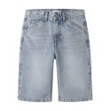 NAME IT KIDS Ryan Bermuda denim shorts - Light Blue Bleached Denim