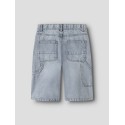 NAME IT KIDS Ryan Bermuda denim shorts - Light Blue Bleached Denim