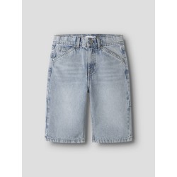 NAME IT KIDS Ryan Bermuda denim shorts - Light Blue Bleached Denim