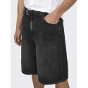 ONLY & SONS Carl Ballon Denim Shorts - Washed Black