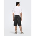 ONLY & SONS Carl Ballon Denim Shorts - Washed Black