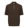 ONLY & SONS Menu Reular Kortærmet Strik Polo - Potting Soil