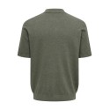 ONLY & SONS Loui Regular Strik Polo - Castor Gray